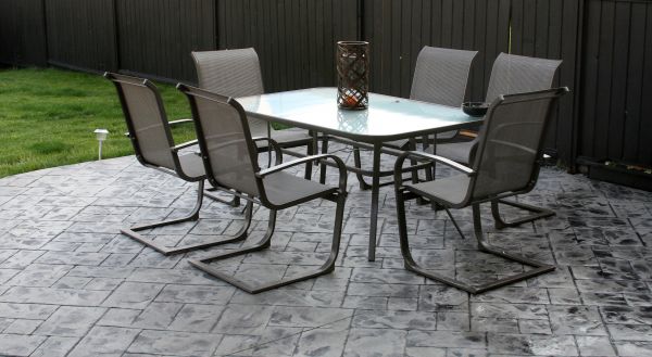 Backyard Concrete Stamping in Oroville